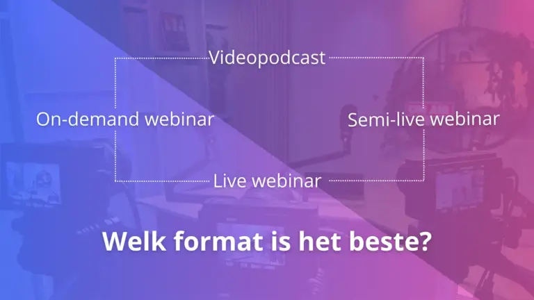 Webinar of podcast, welk format is het beste?